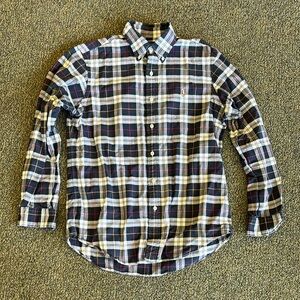 Ralph Lauren Blue and Red Casual Button Down Shirt